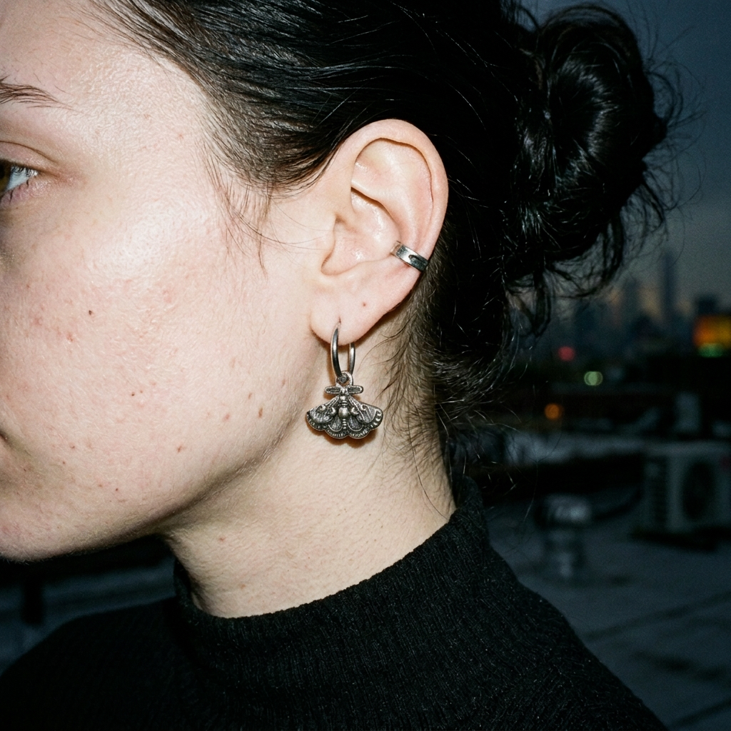 Lunar Moth Earrings